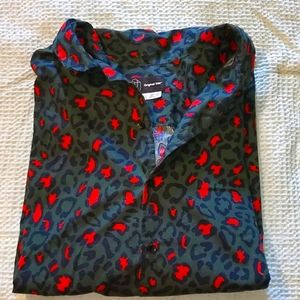 Leopard Print button down